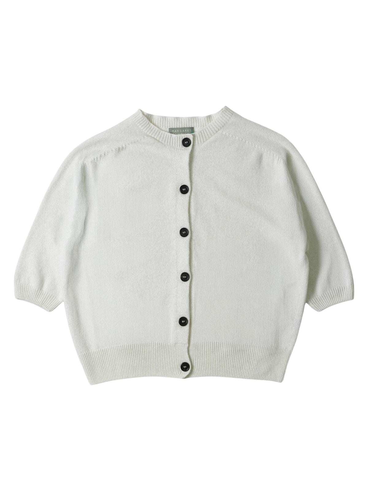 Cardigan à manches courtes en cachemire - White