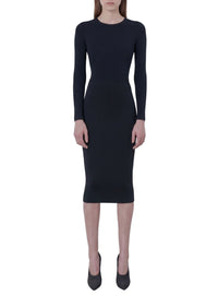 Jupe midi en maille - Black