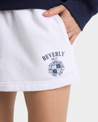 Short BH Crest Soft à poches - White