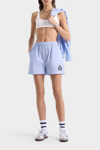 Embroidered shorts - Washed Hydrangea