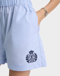 Embroidered shorts - Washed Hydrangea
