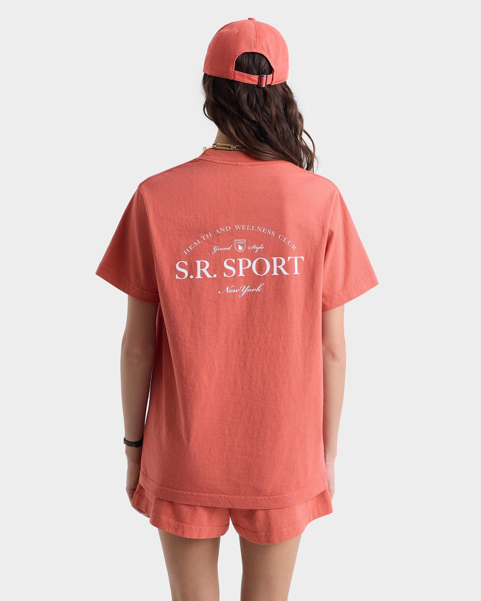 Printed Wimbledon T-shirt - Desert Rose