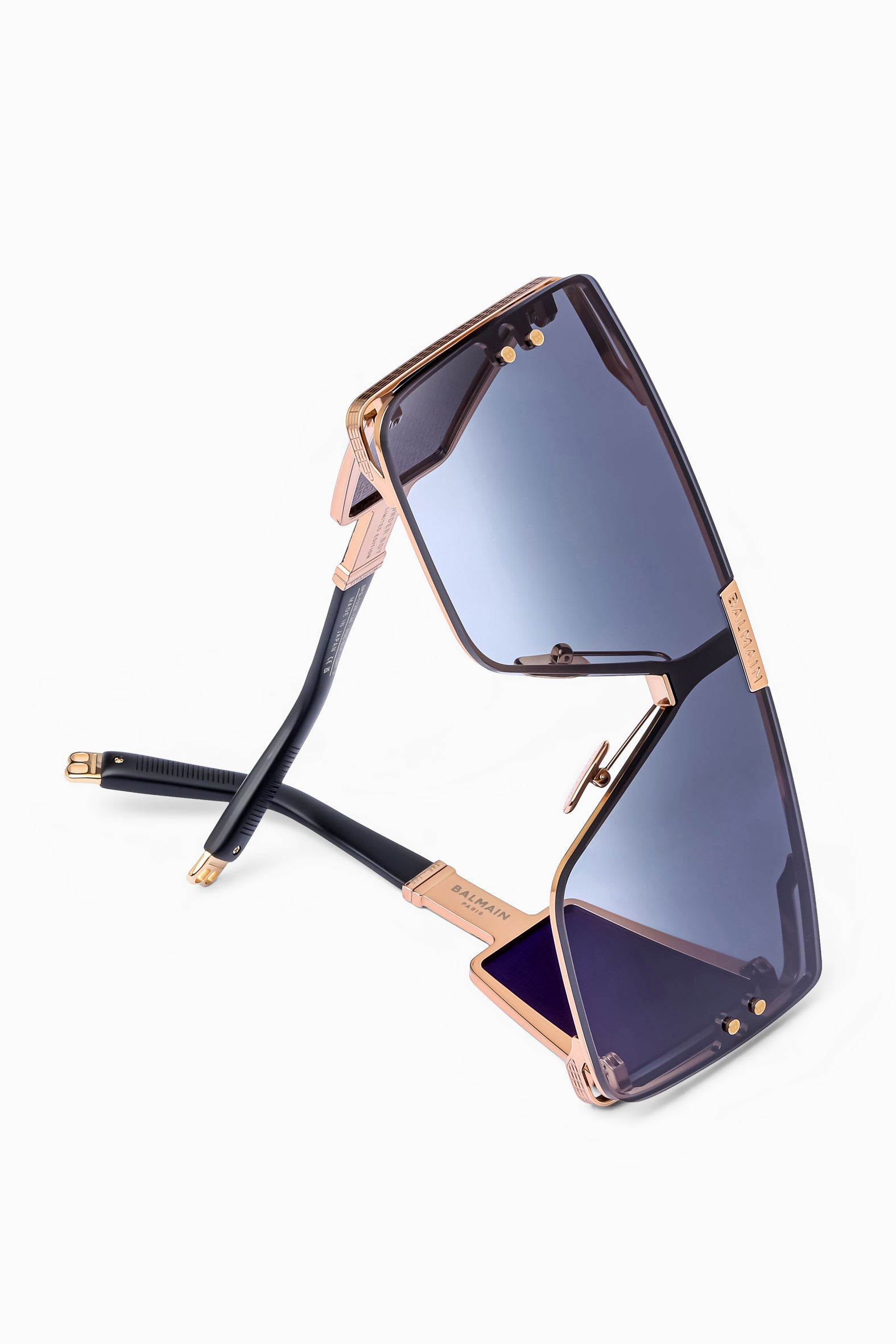 Rose Gold Black Side Lens w /PB pattern WONDER BOY Lunettes de soleil