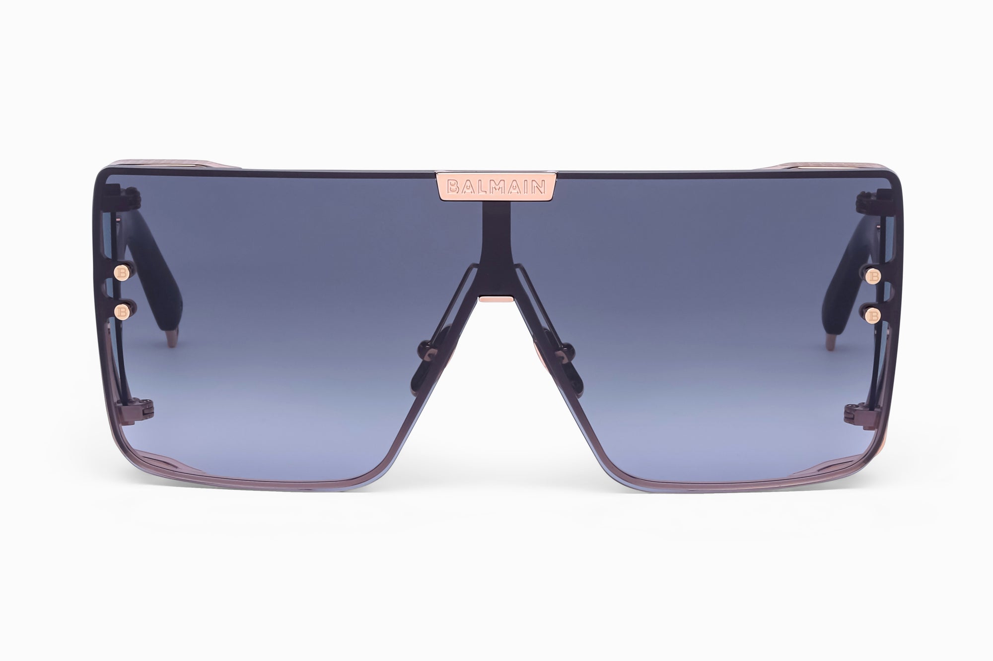 Rose Gold Black Side Lens w /PB pattern WONDER BOY Lunettes de soleil