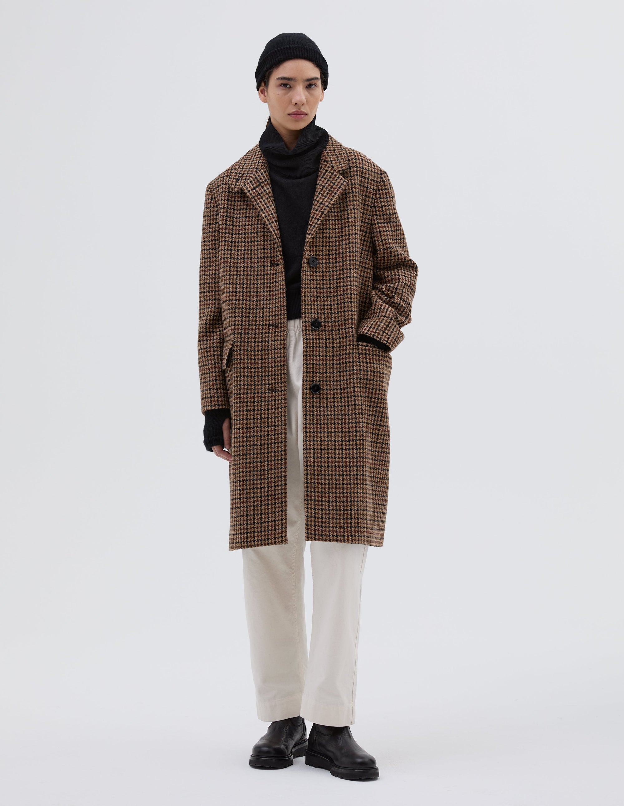 Pardessus - Black & Tan & Rust