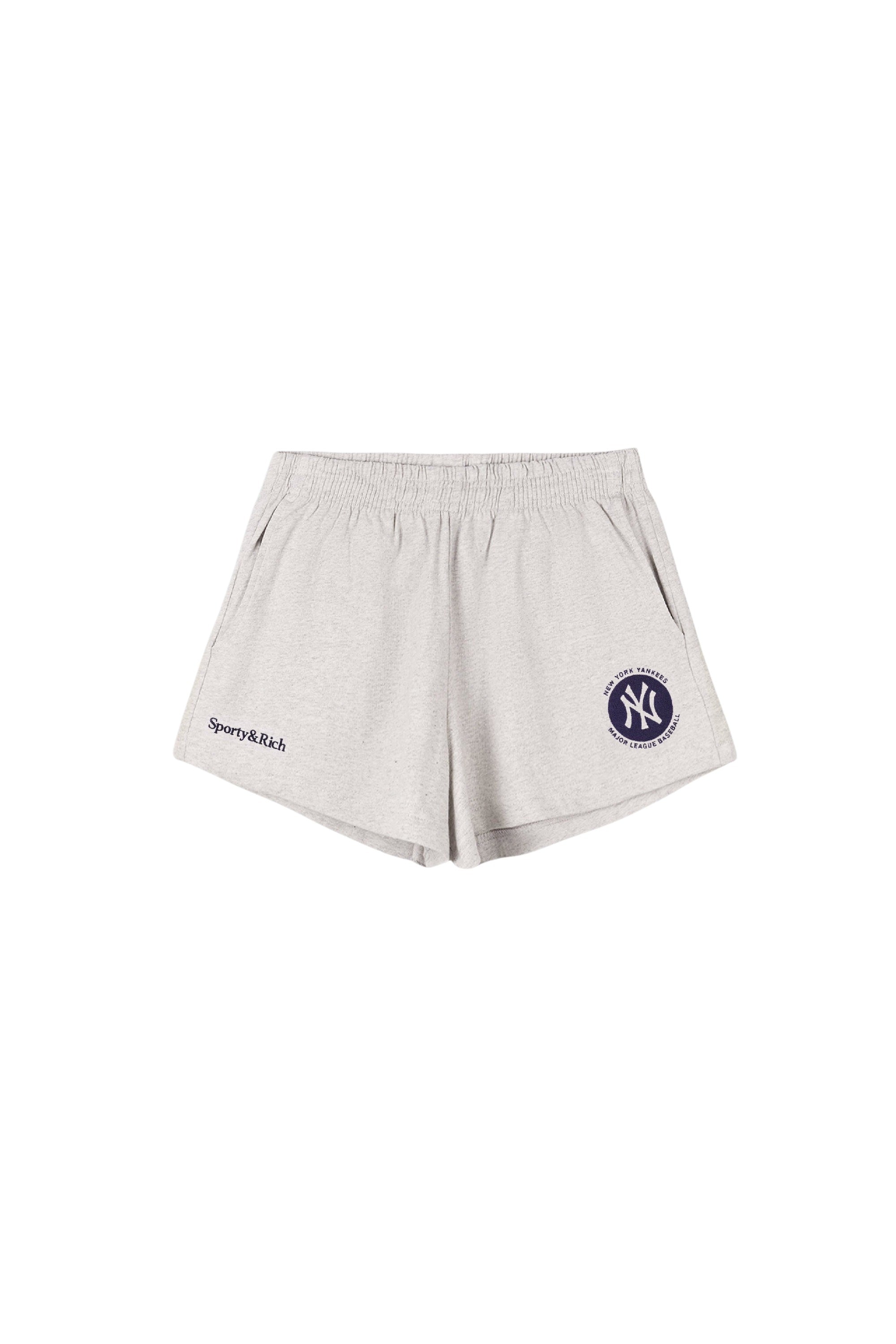 Short imprimé à taille élastique - Heather Gray