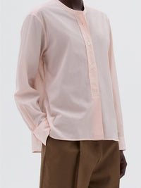 Chemise sans col boutonnée - Pink