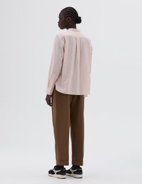 Chemise sans col boutonnée - Pink