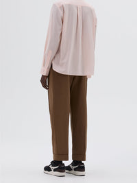 Chemise sans col boutonnée - Pink