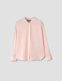 Chemise sans col boutonnée - Pink
