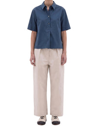 Chemise longue à manches courtes - Navy
