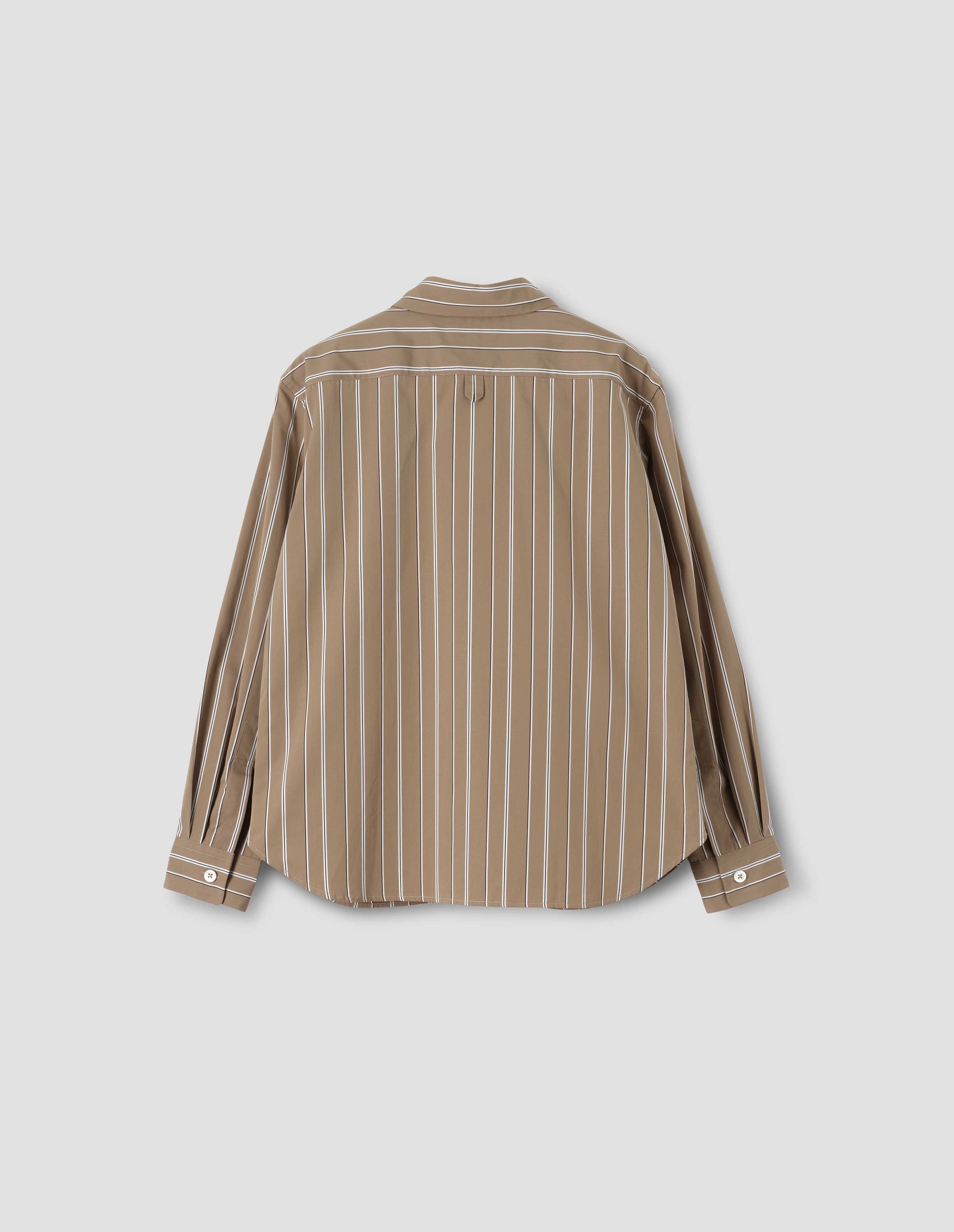 Chemise simple - Brown & White & Striped