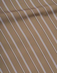 Chemise simple - Brown & White & Striped