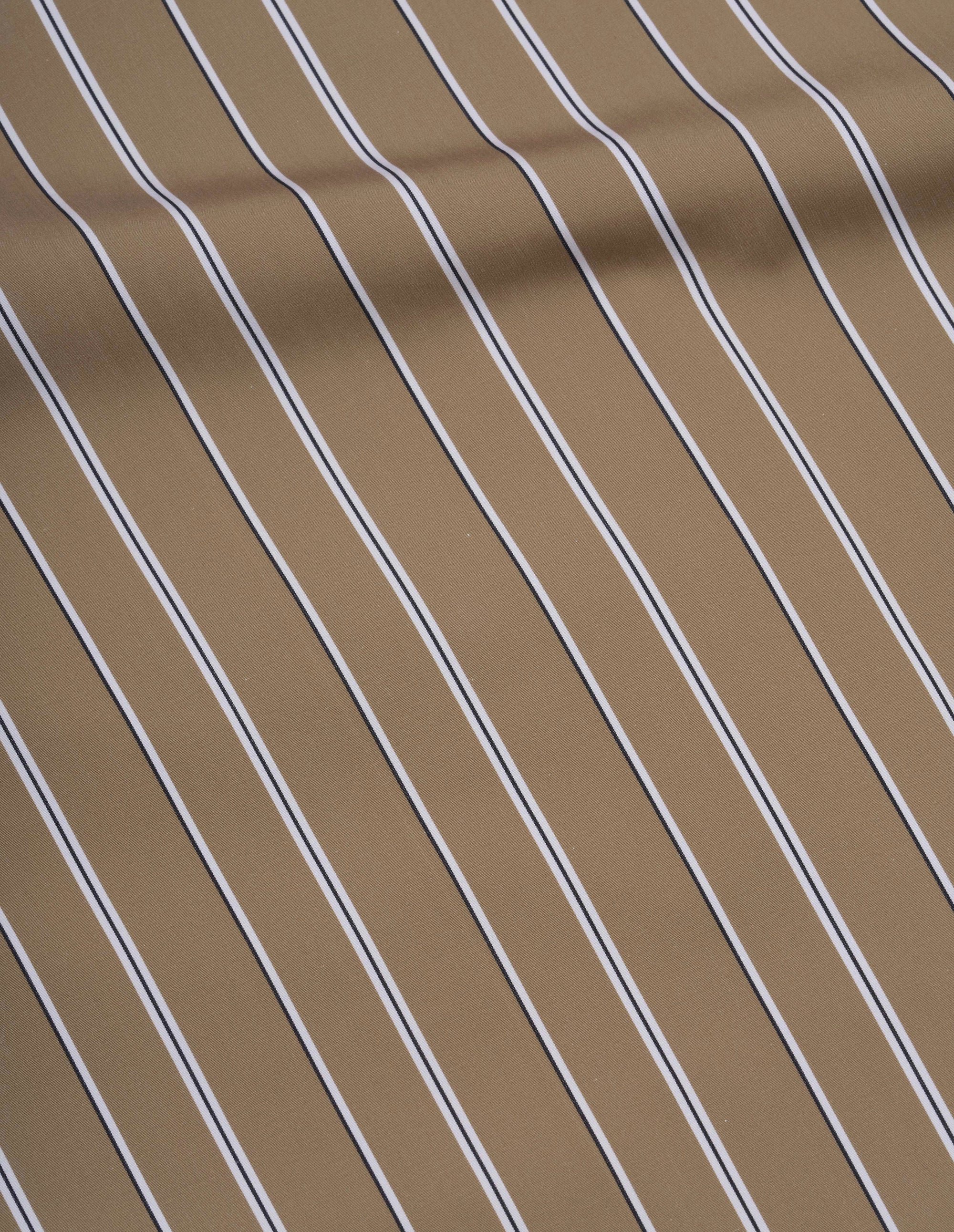 Chemise simple - Brown & White & Striped
