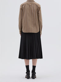Chemise à rayures - Brown & White