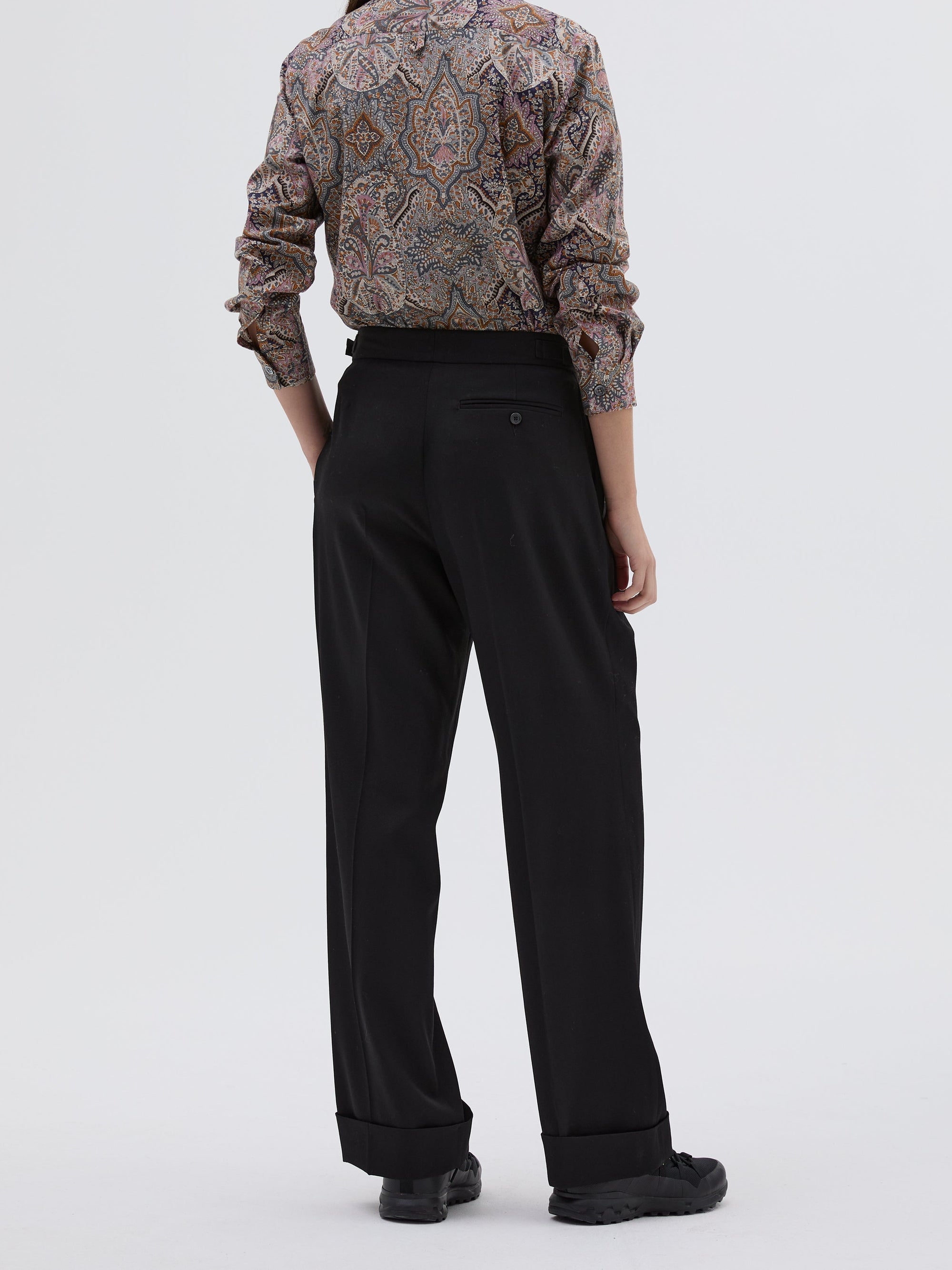 Chemise à motif jacquard - Petrol & Sand & Pink