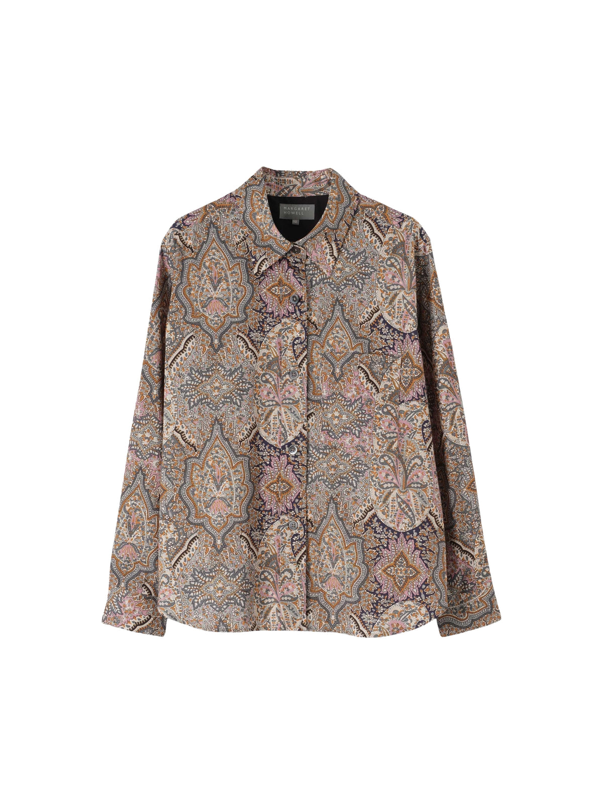 Chemise à motif jacquard - Petrol & Sand & Pink