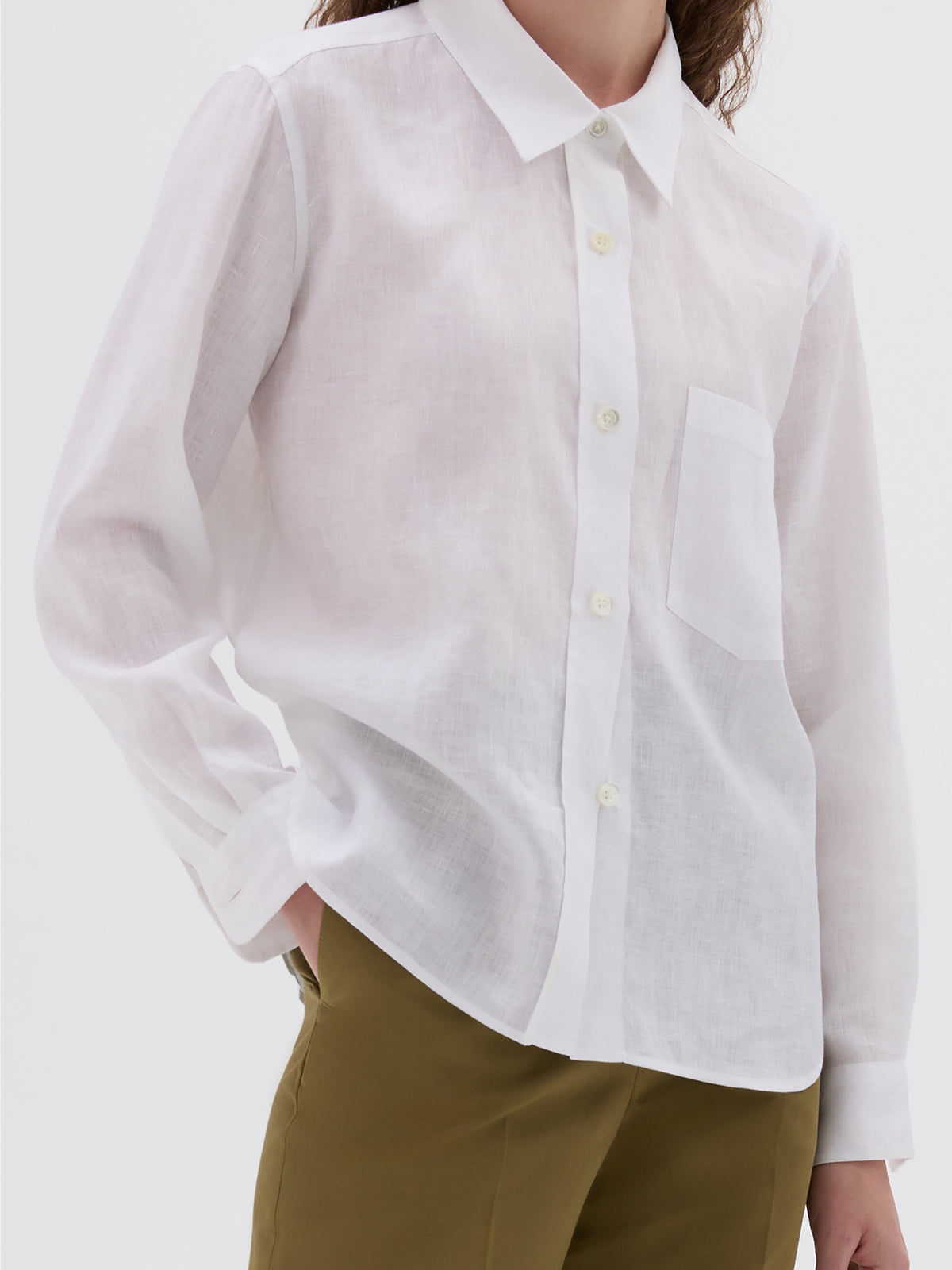 Chemise ample en lin - White