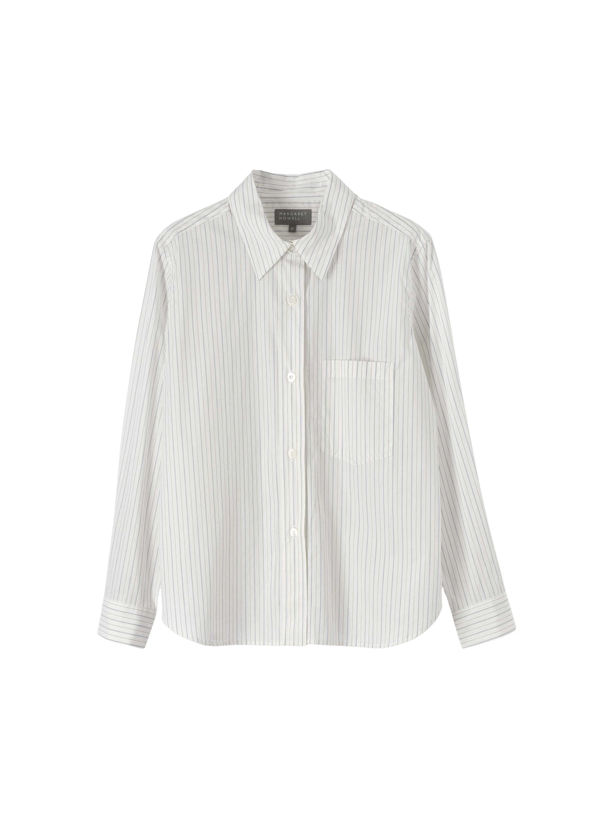Chemise ample à rayures - White & Blue & Black