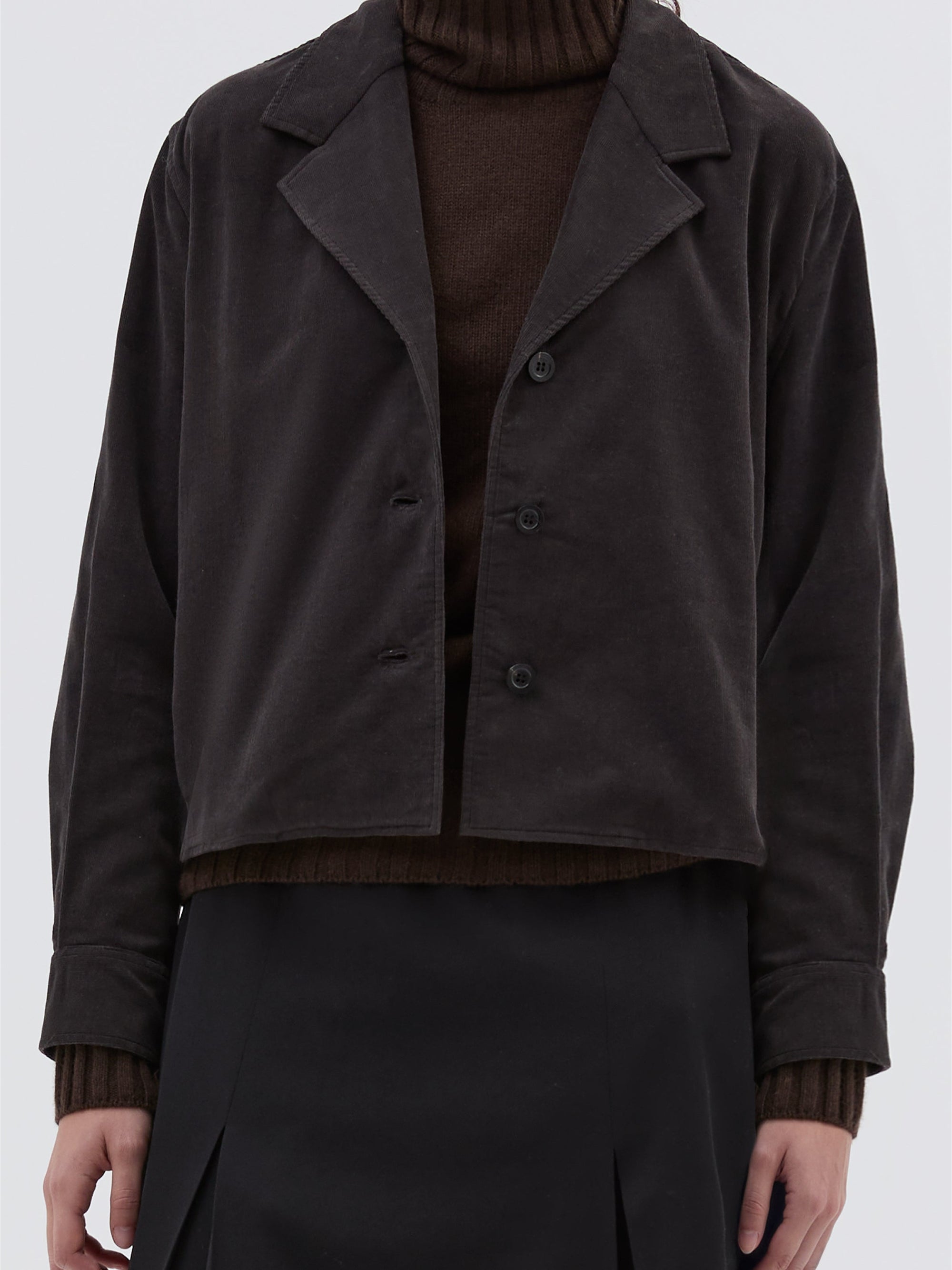 Veste chemise à boutons - Ebony