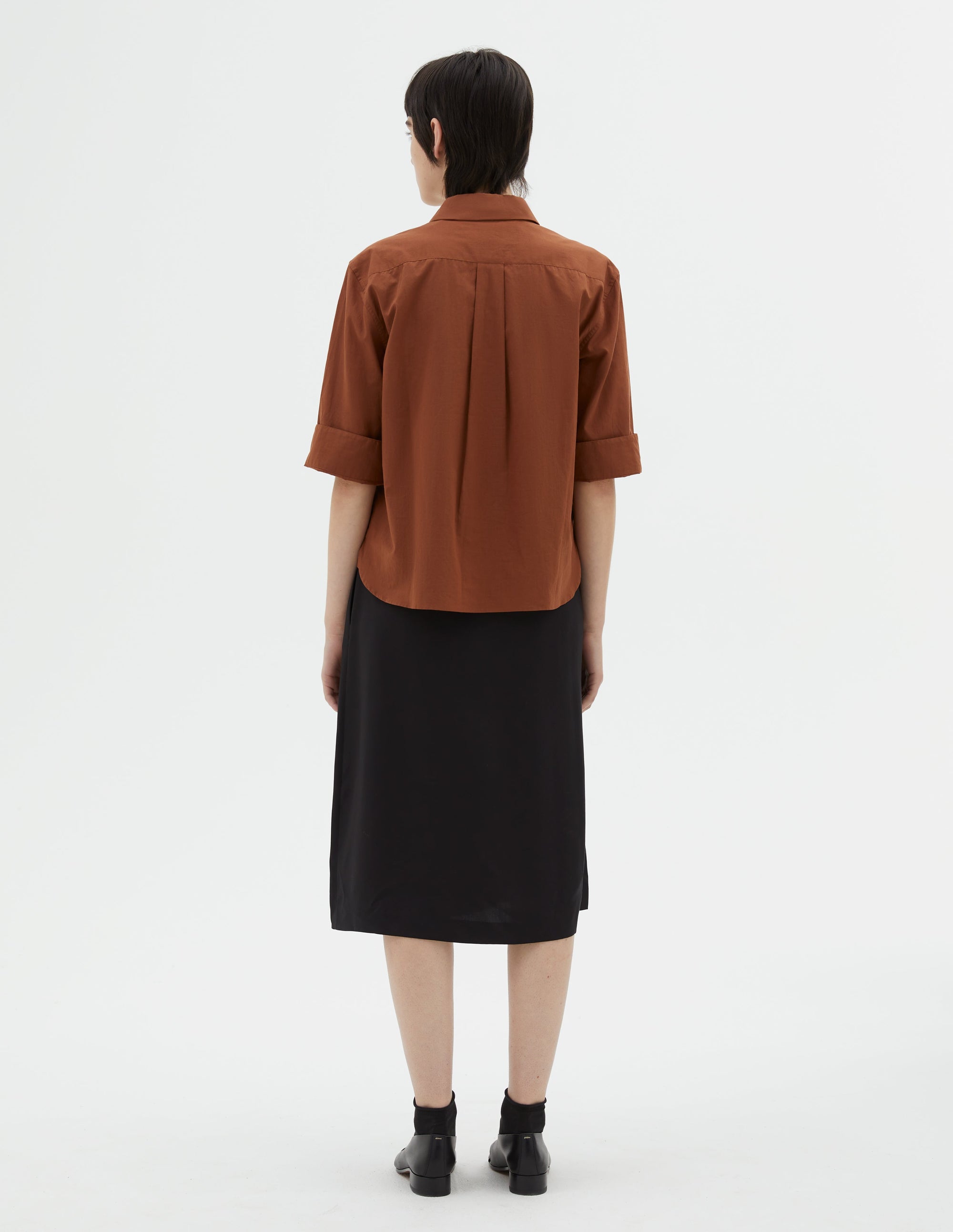 Chemise à trois boutons - Umber