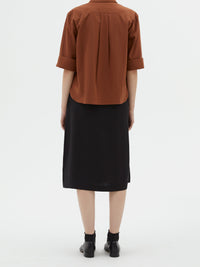 Chemise à trois boutons - Umber