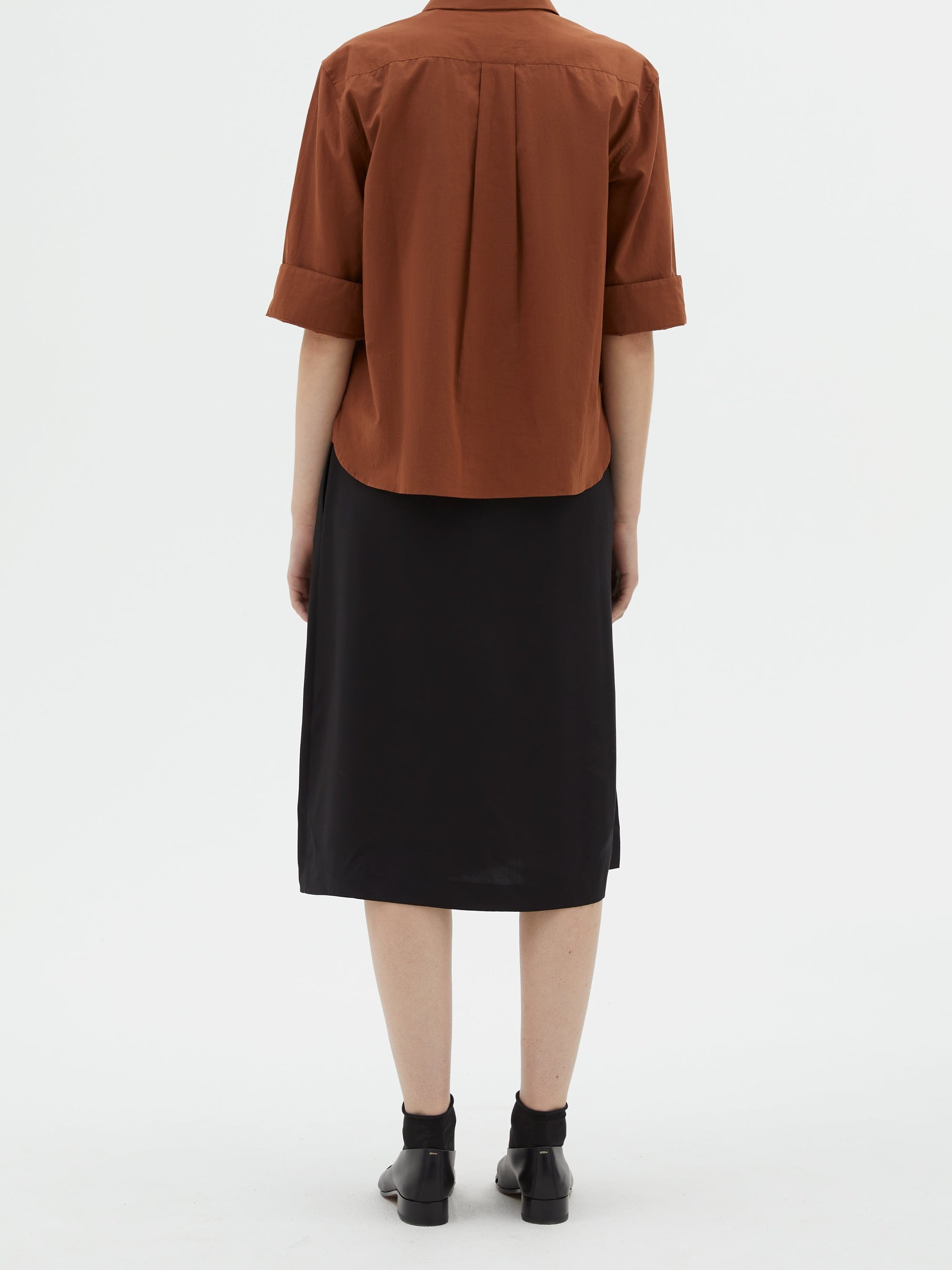 Chemise à trois boutons - Umber