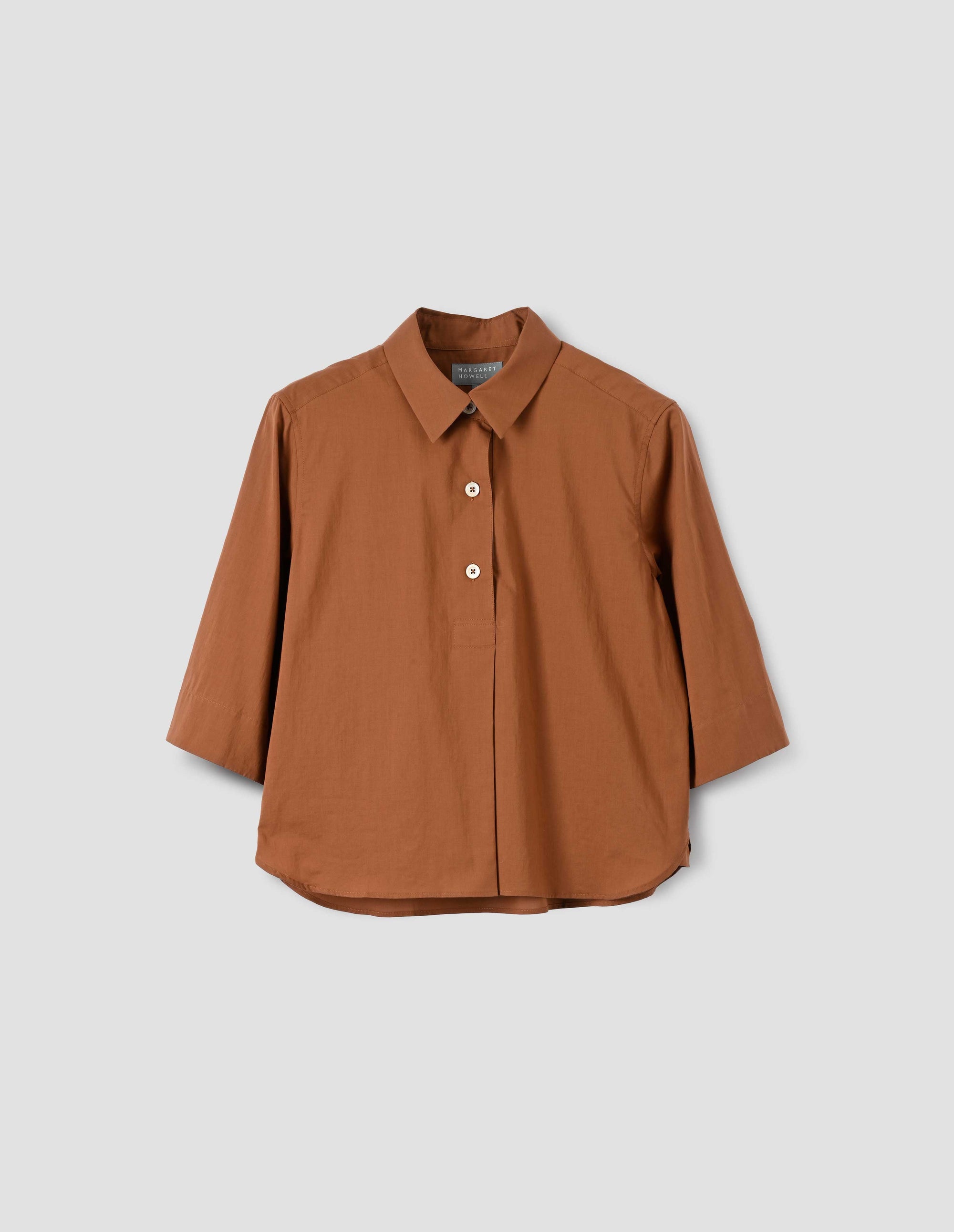 Chemise à trois boutons - Umber