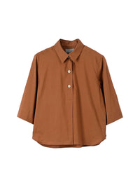 Chemise à trois boutons - Umber