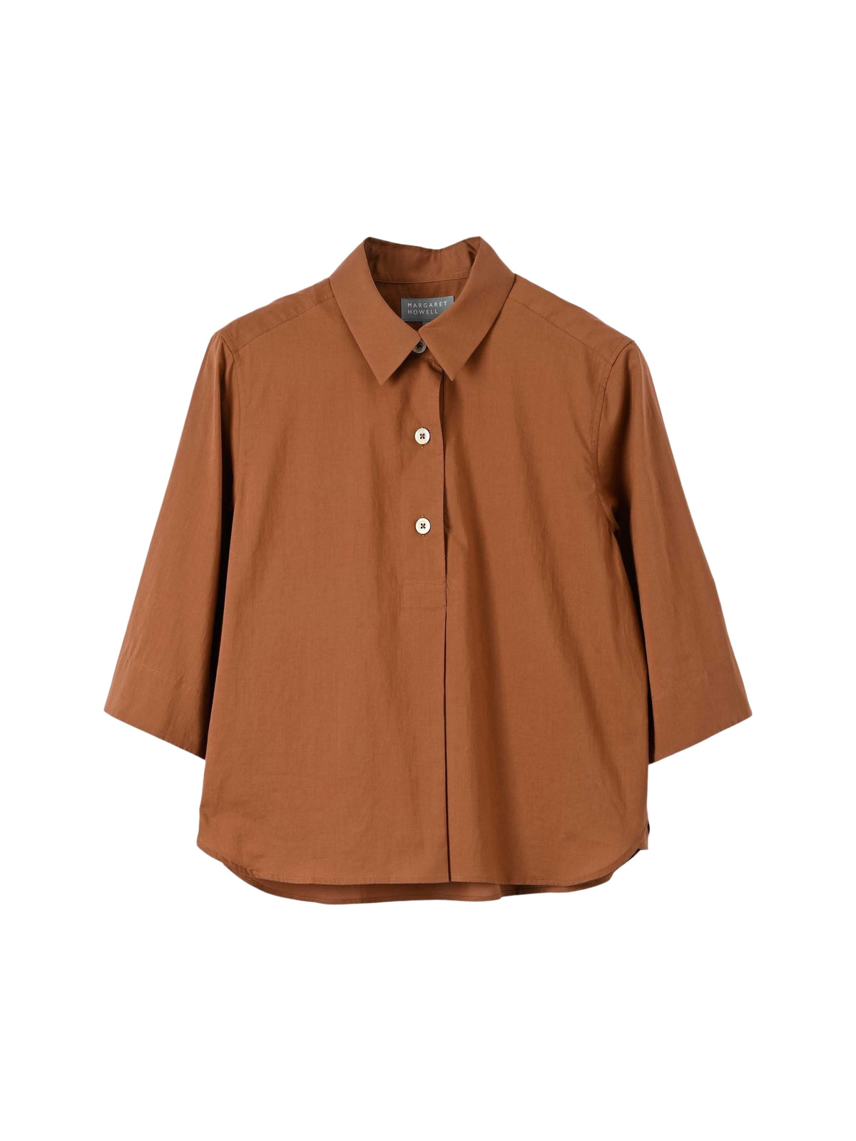 Chemise à trois boutons - Umber