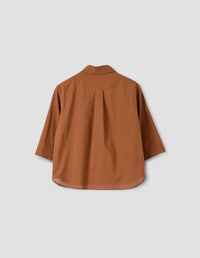 Chemise à trois boutons - Umber