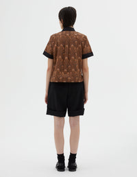 Chemise à petits poignets - Tobacco & Umber