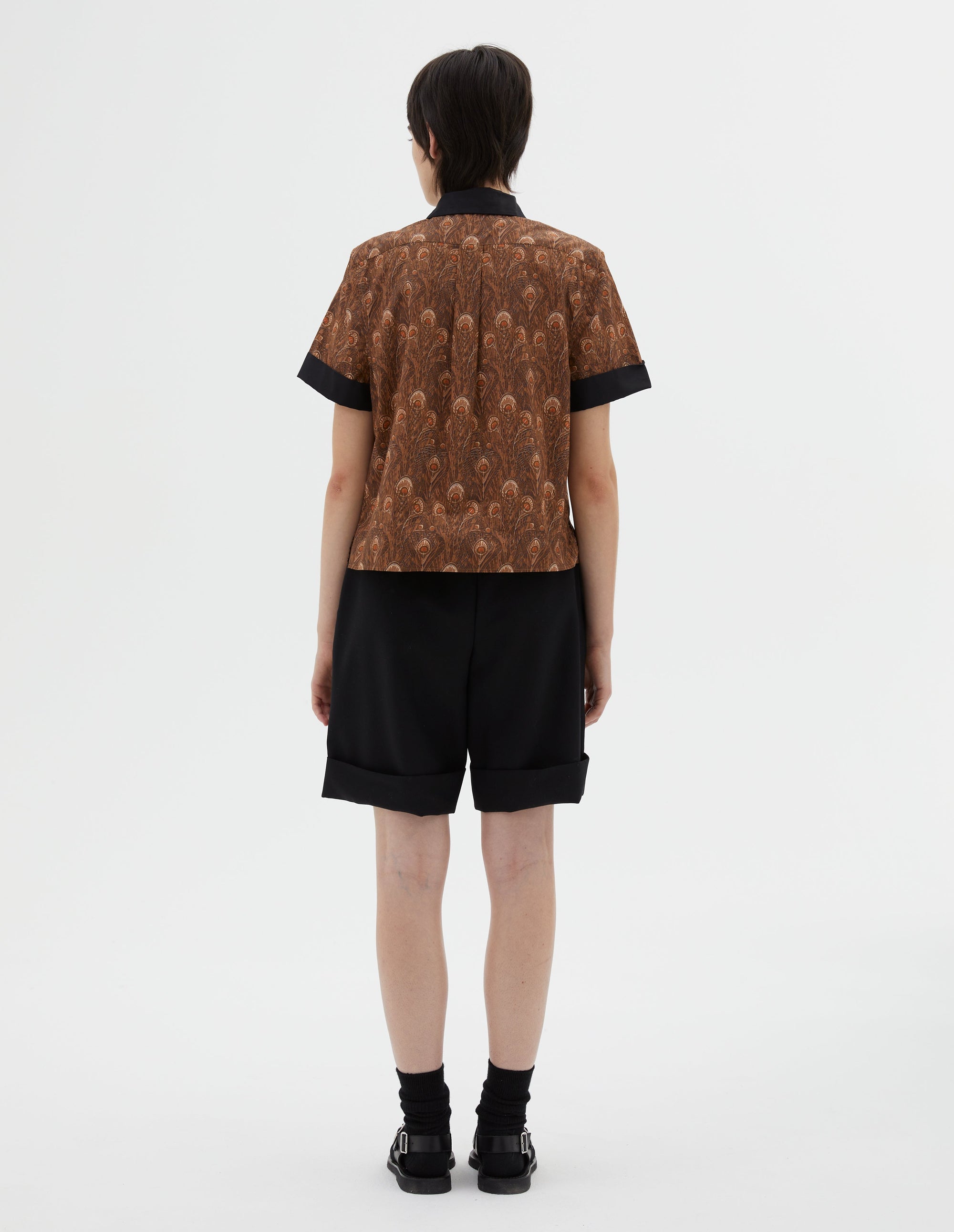 Chemise à petits poignets - Tobacco & Umber