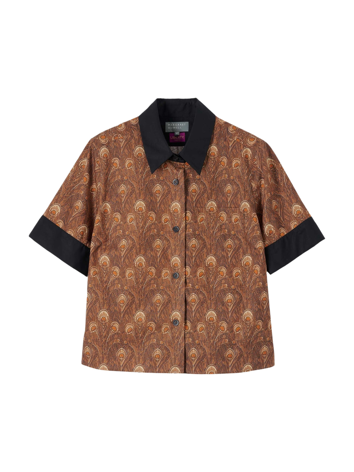 Chemise à motif jacquard - Tobacco & Umber