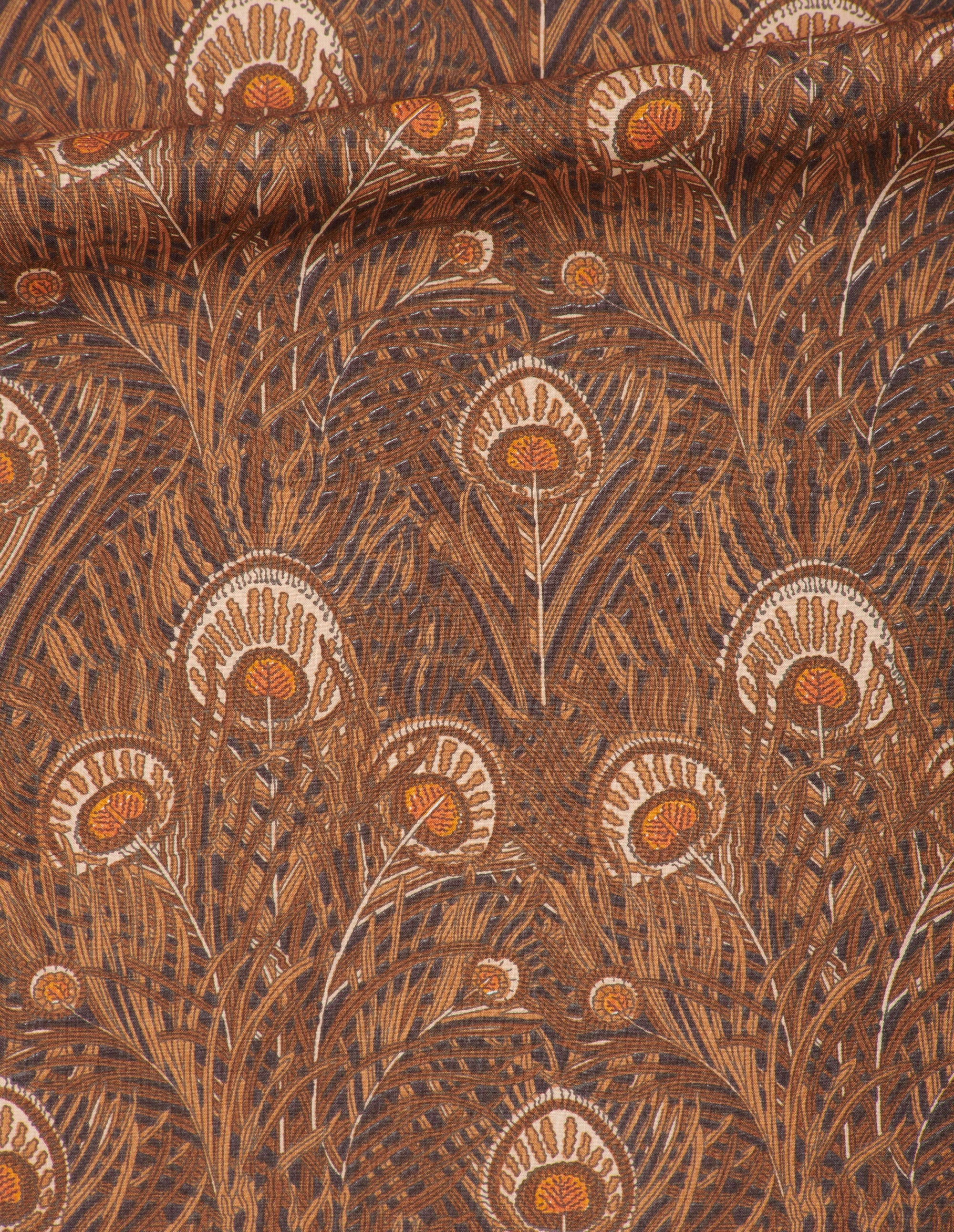 Chemise à petits poignets - Tobacco & Umber