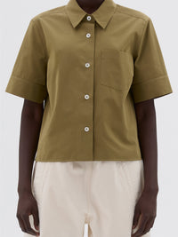Chemise courte et droite - Green