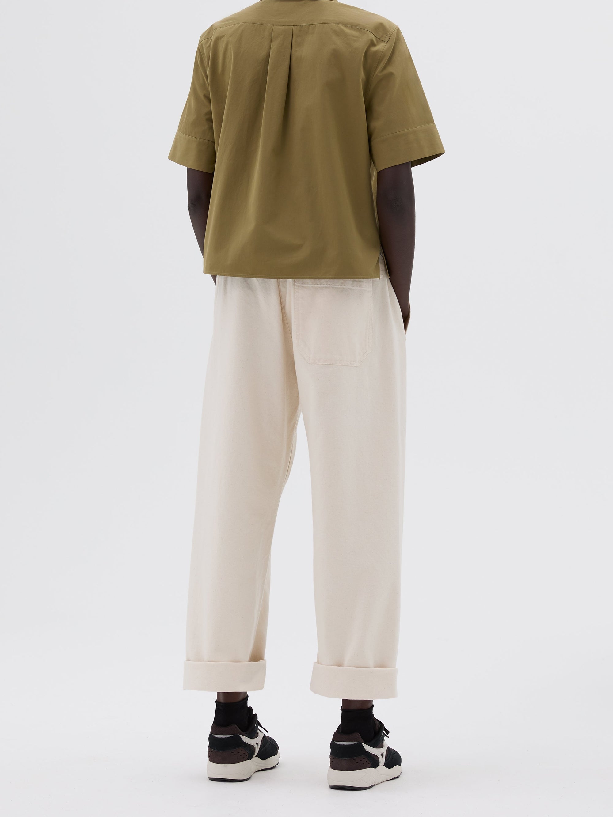 Chemise courte et droite - Green