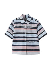 Chemise à rayures - Pink & Navy & Blue
