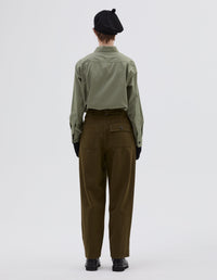 Chemise à col arrondi - Green