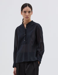 Chemise à plastron - Black