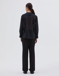 Chemise à plastron - Black