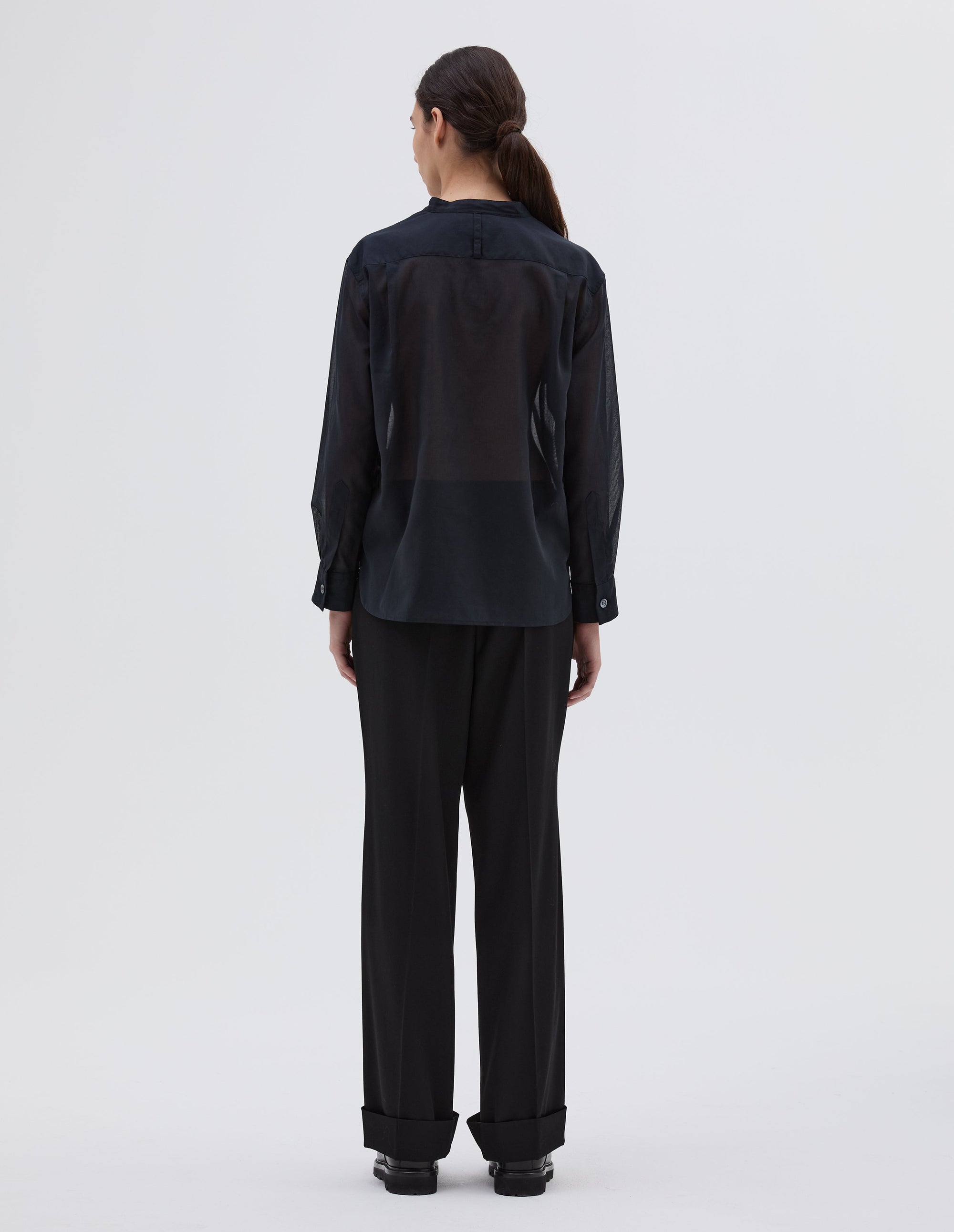 Chemise à plastron - Black