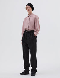 Chemise à patte de boutonnage cachée - Pale Pink
