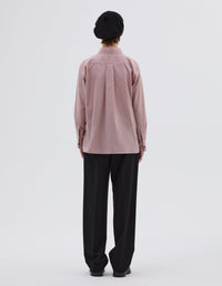 Chemise à patte de boutonnage cachée - Pale Pink