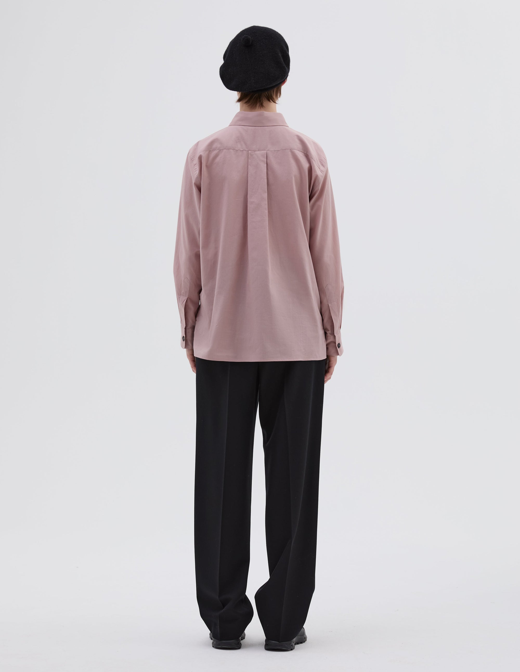 Chemise à patte de boutonnage cachée - Pale Pink