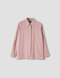 Chemise à patte de boutonnage cachée - Pale Pink