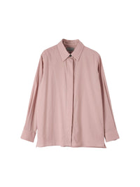 Chemise à patte de boutonnage cachée - Pale Pink