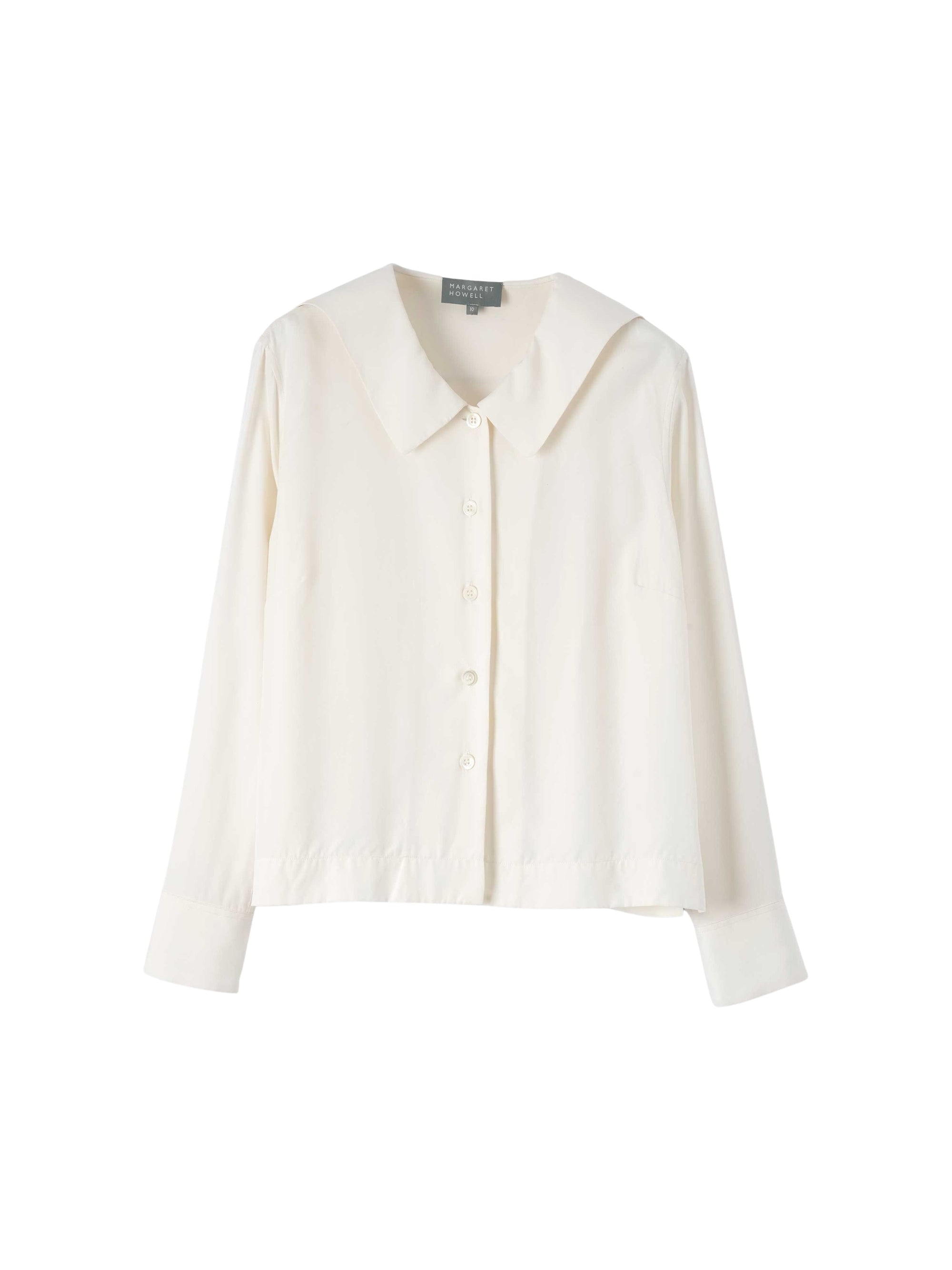 Chemise Sailor ample en soie - Chalk
