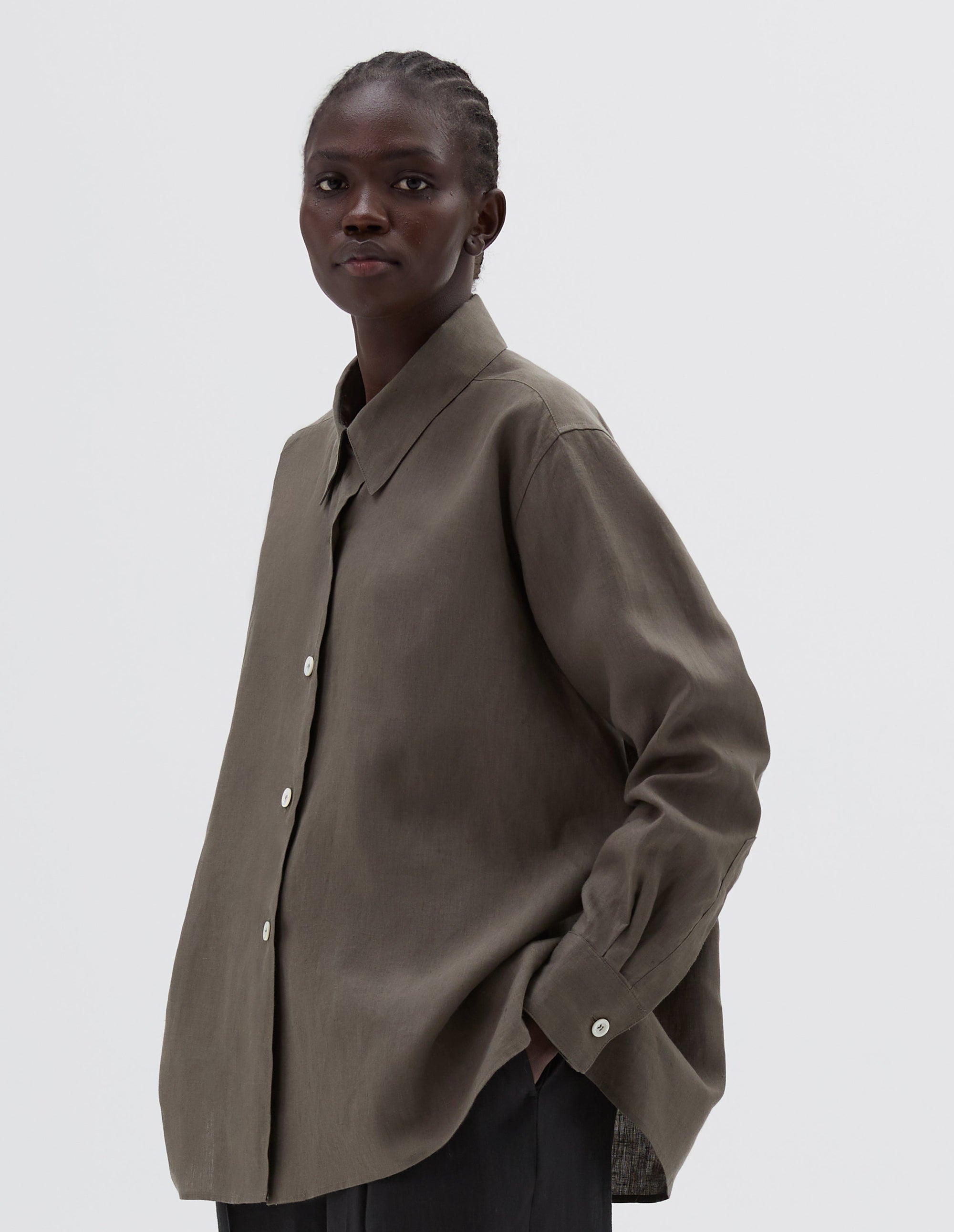 Chemise évasée - Green & Brown