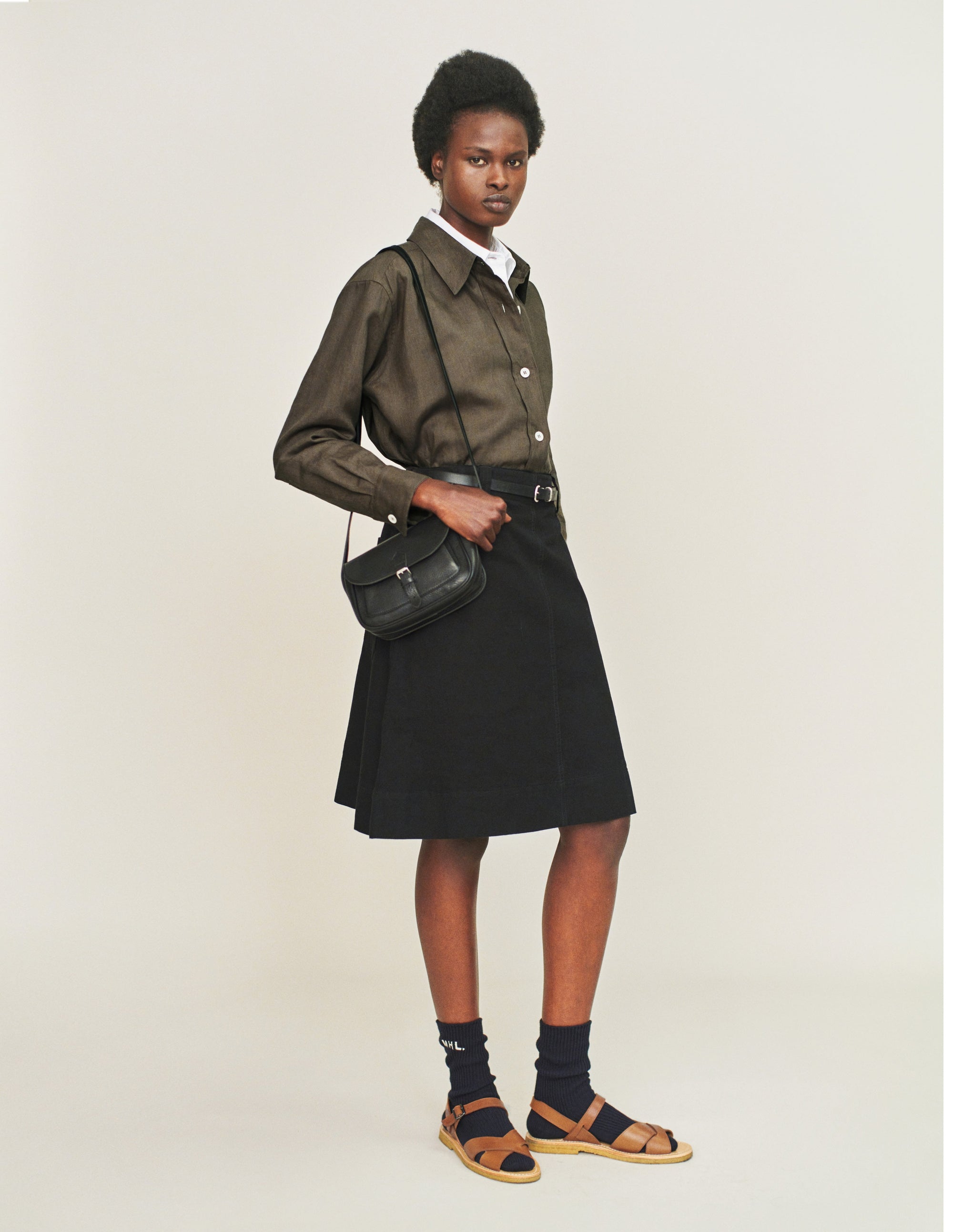 Chemise évasée - Green & Brown